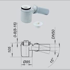 Telos Duş Teknesi Gövde ve Başlığı Krom150011+150516