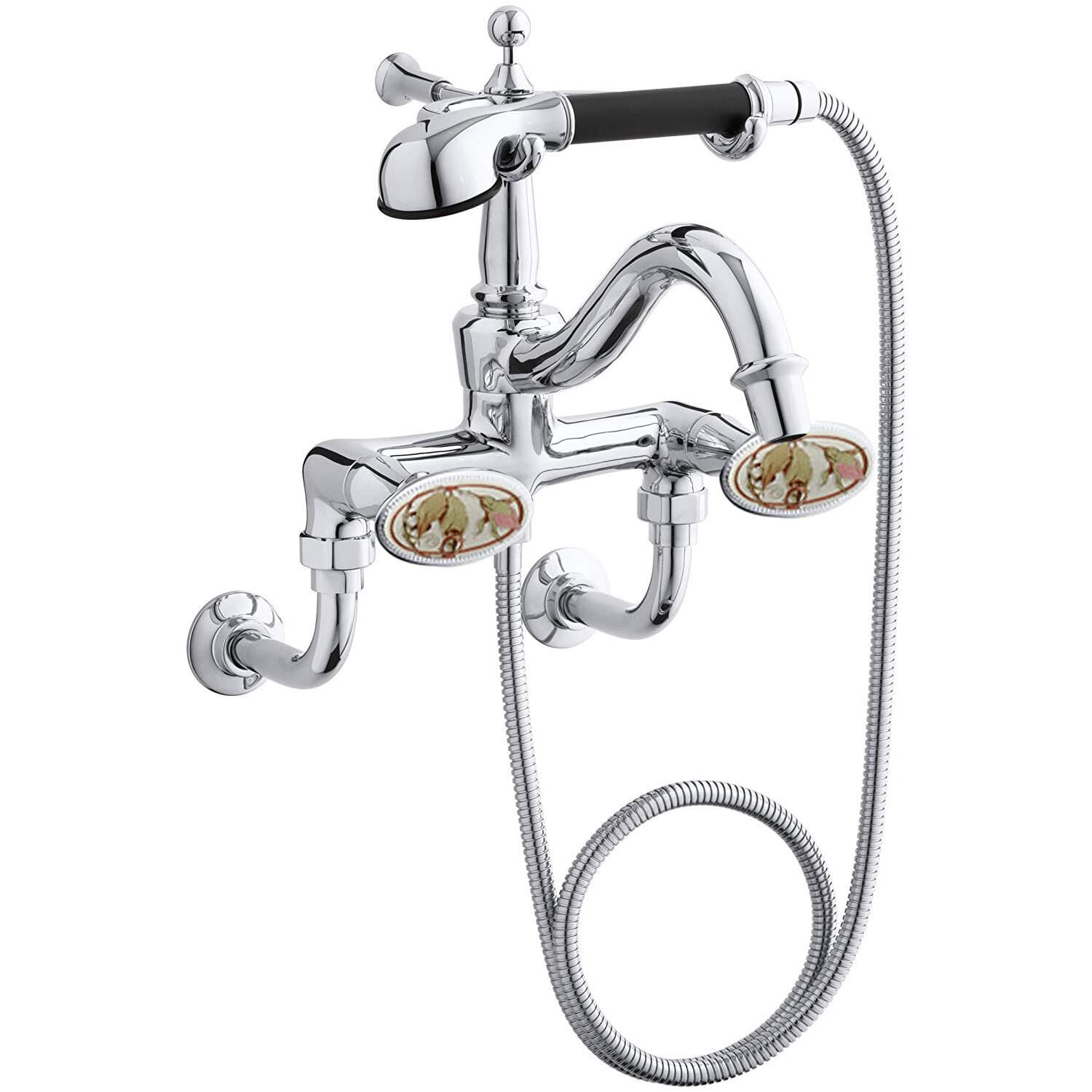 Kohler Banyo Bataryası Antique Krom & Desenli Volan ÜK