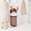 Brabantia Çöp Kutusu 12 litre Newicon Pedallı Satin Taupe 234002
