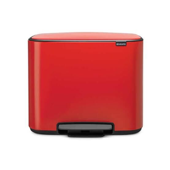 Brabantia Çöp Kutusu 36 lt Pedallı Bo Kırmızı 121401