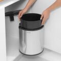 Brabantia Çöp Kutusu 15 lt Dolap İçi Briliant Steel 418181