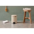 Brabantia Çöp Kutusu 3 litre Newicon Pedallı Mat Bej 149887